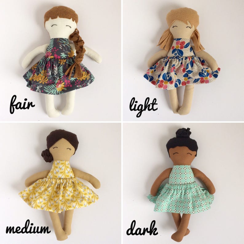 custom cloth doll, personalized cloth doll, fabric doll, big sister gift, flower girl gift, baby shower gift, nursery decor image 5