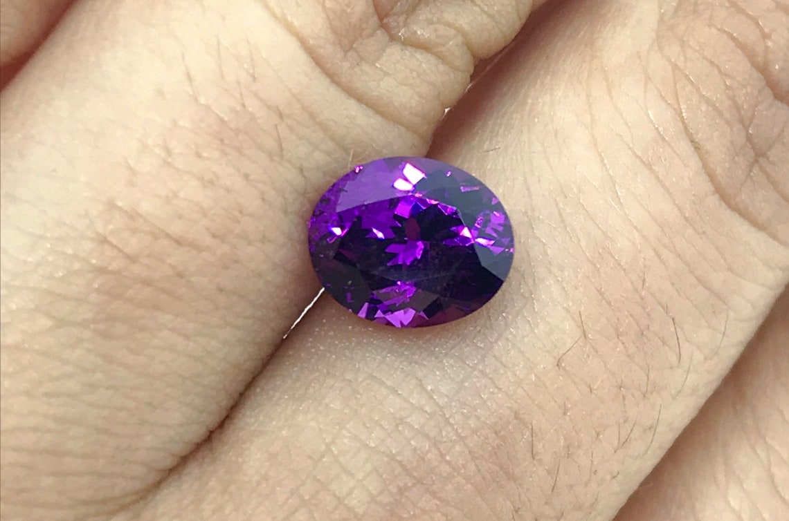 Purple 2.66 Cts Loose Natural Gemstones Oval Etsy