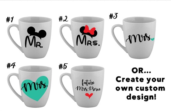 Mr Mrs Coffee Mug Disney Mickey Mouse Minnie Mouse Mug Etsy