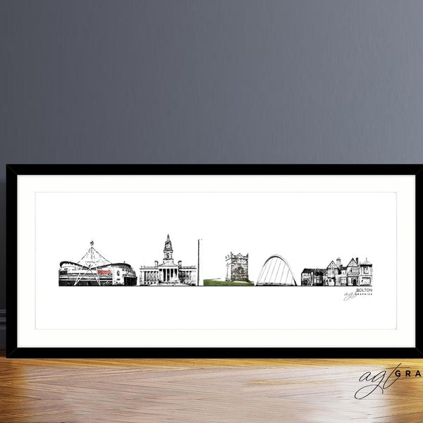 Bolton Skyline | Iconic landmarks of Bolton, England | The Octagon Theatre | Smithills Hall | Rivington Pike | University of Bolton Stadium