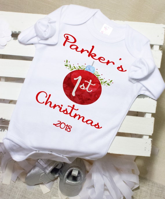 first christmas onesie personalized