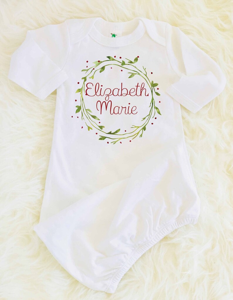 monogram newborn outfit