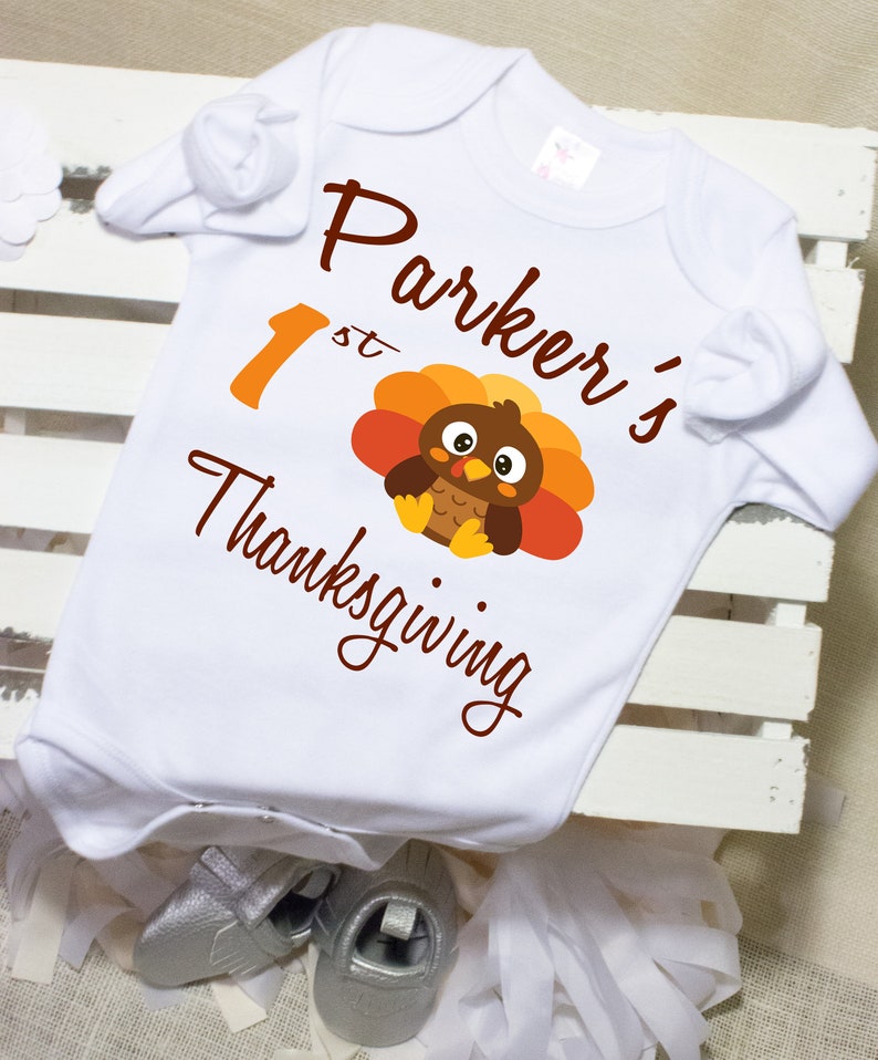 Thanksgiving Outfit Baby Boy Onesie First Thanksgiving ...