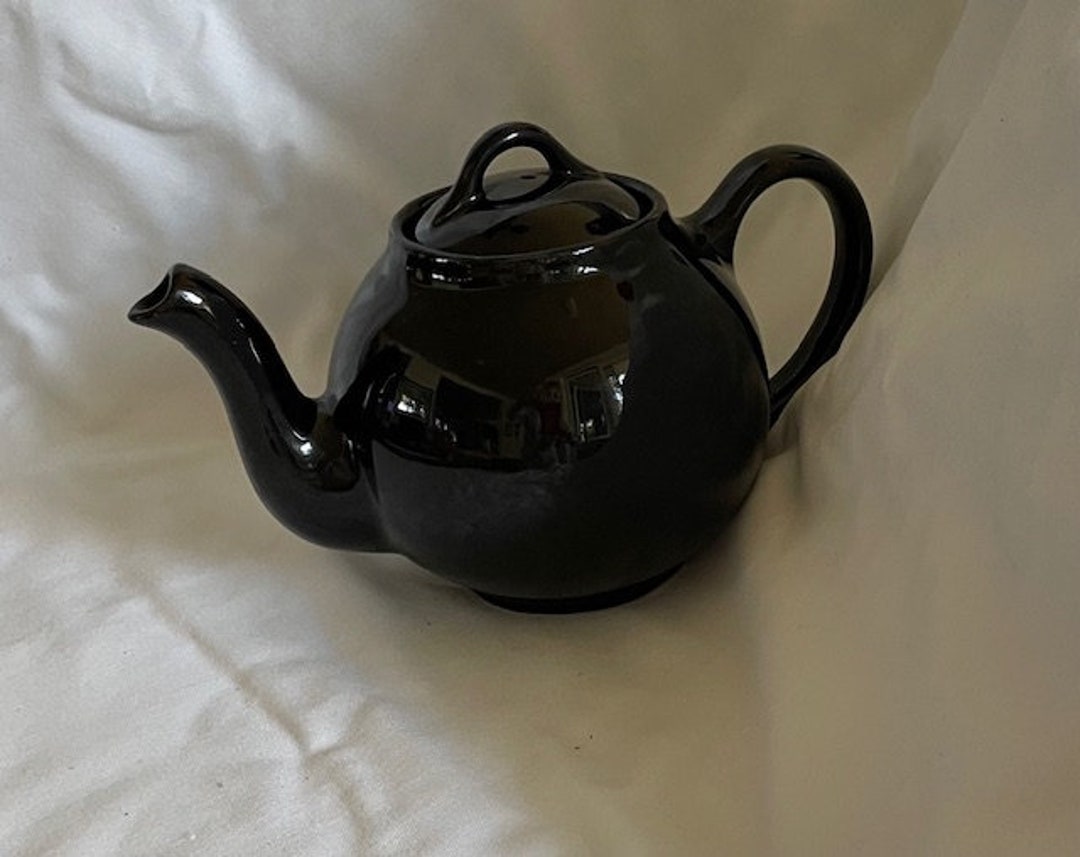 Antique 19301940's Black Lipton Tea Pot Etsy