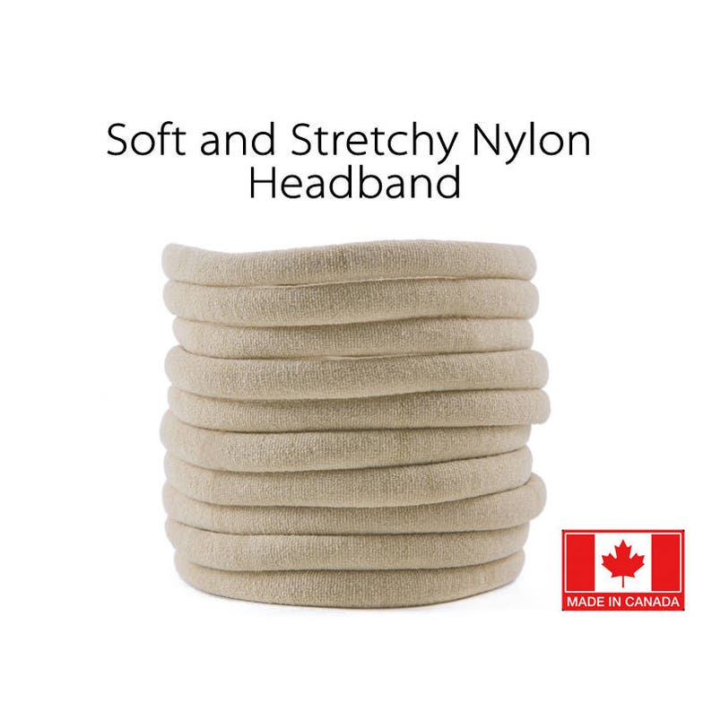 NUDE Nylon Headband Wholesale Baby Headband Nylon Elastic Etsy Canada