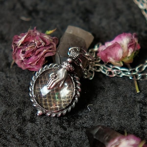 Victorian pendant snake shed mourning pendant