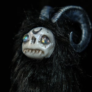 Moonchild sad doll creature doll handmade horns art doll