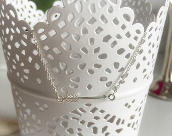 925 sterling silver arrow pendant necklace