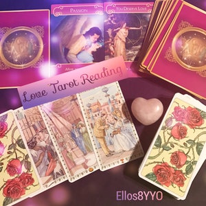 TAROT READINGS nur: Liebe Tarot Lesen w/Lo Scarabeo und Engel der Romantik Karten