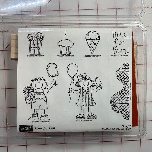 Stampin Up, Time for Fun -Circus, Rollercoaster, Cotton Candy, Balloon, Sundae