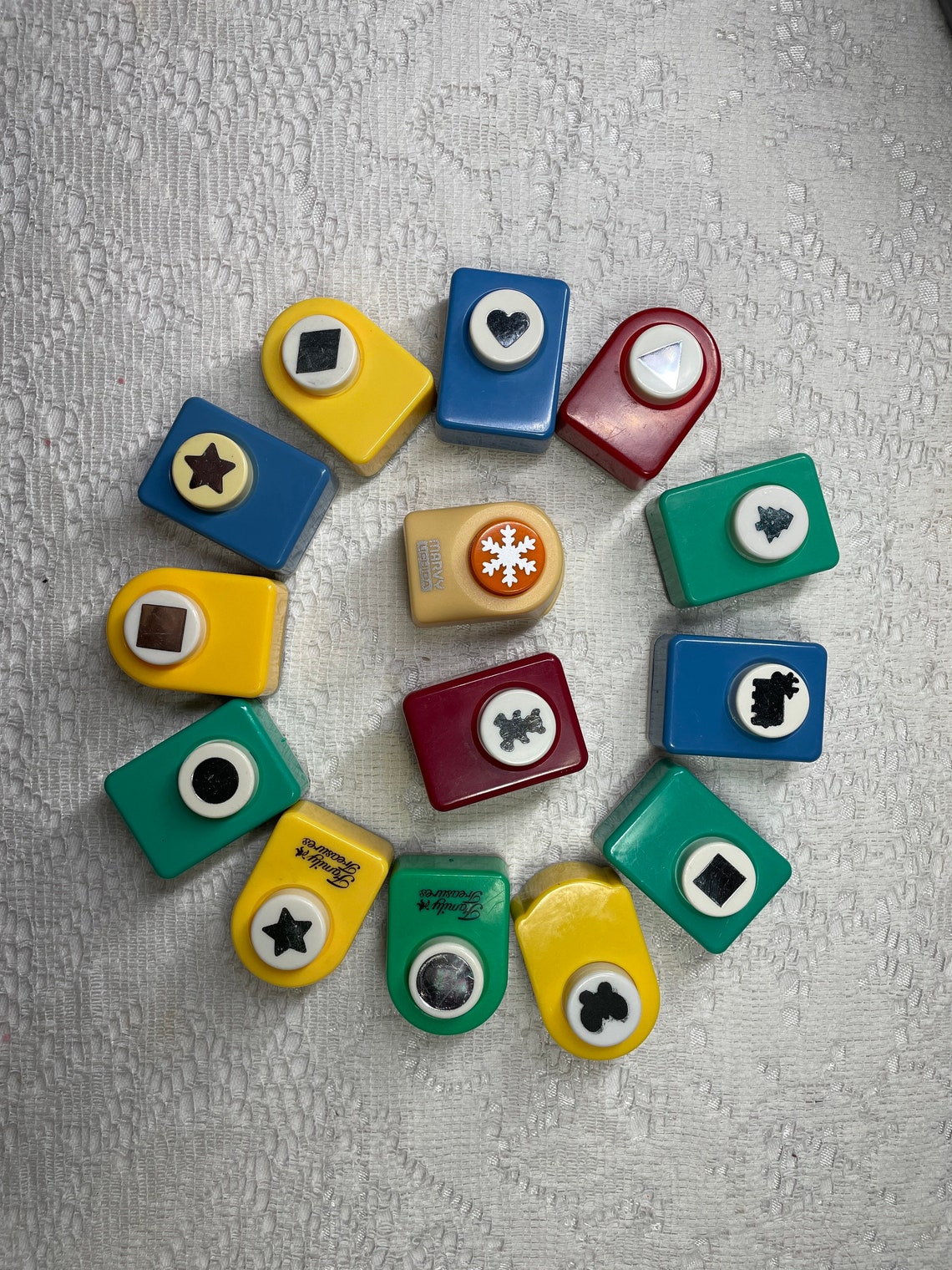 Mini Paper Punches, Card Making, Paper Crafting, Scrapbooking, Shapes