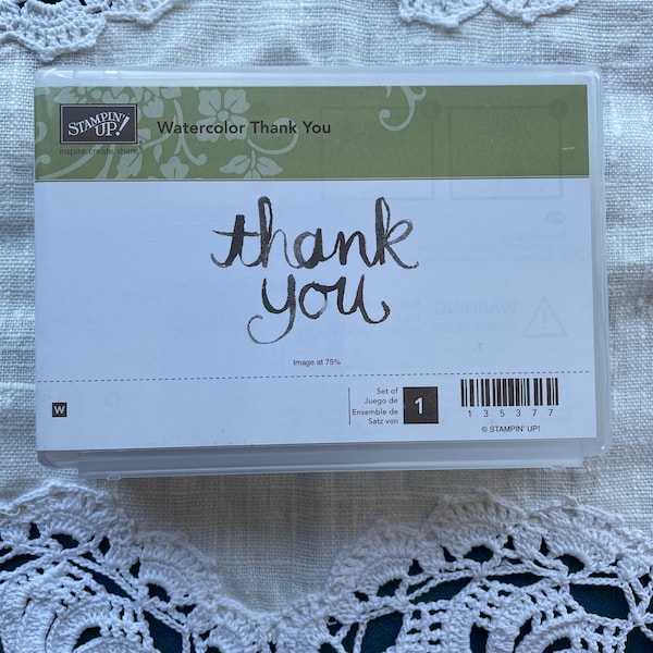 Stampin' Up, Thank You, Mounted Rubber Stamp