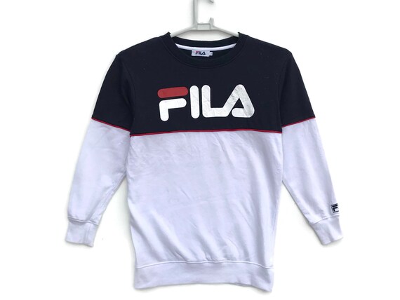 fila blue crew neck