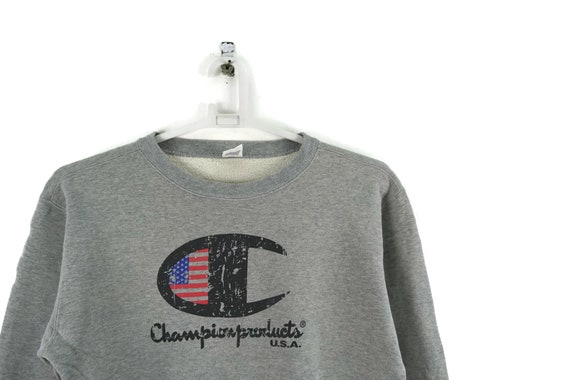 Grey Champion Script Vintage Sweatshirt / Vintage