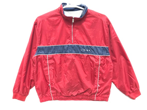 red vintage nike windbreaker