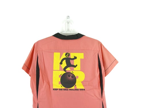 Vintage Bowling Shirt Keep The Ball Rolling / 90s