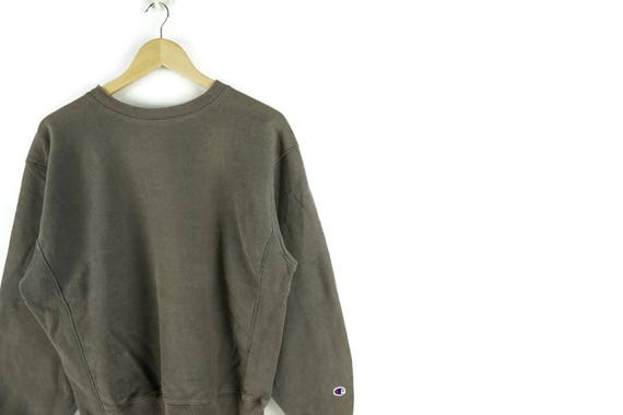 brown champion sweater