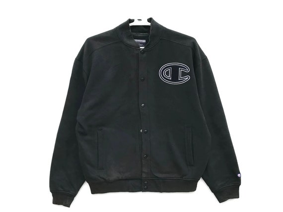 black and white champion jacket