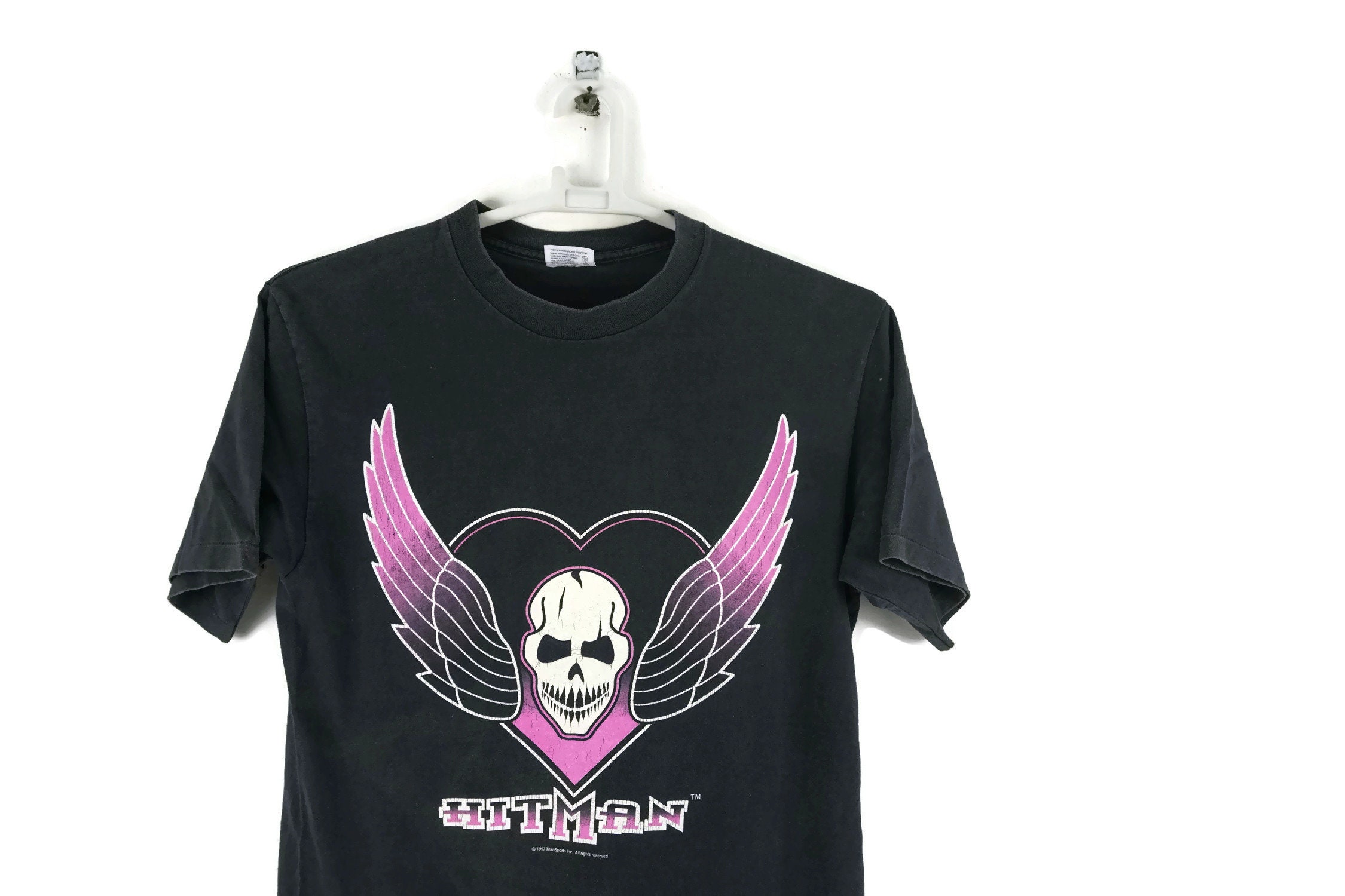 Vintage 90s Bret Hart Hitman WWF Shirt / Vintage T Shirt / | Etsy