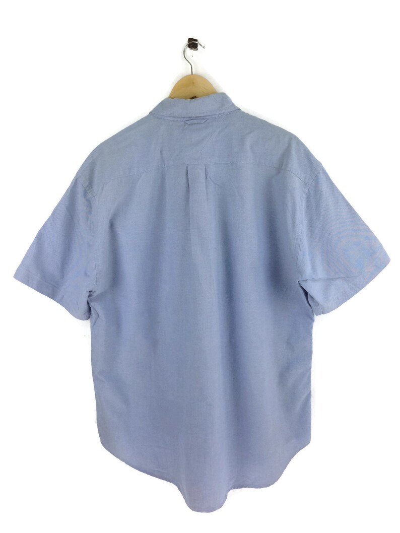 Tommy Hilfiger Blue Buttons Down Shirt Office Wear Work Wear Size Xl
