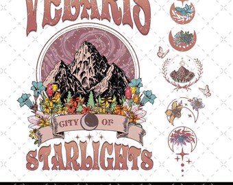 Velaris png, Velaris City Of Starlight png, The Night Court png, SJM Merch png, City of Starlight Sweater, ACOTAR png, ACOTAR Velaris png