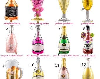 Champagne Balloon Etsy Champagne Balloon Etsy