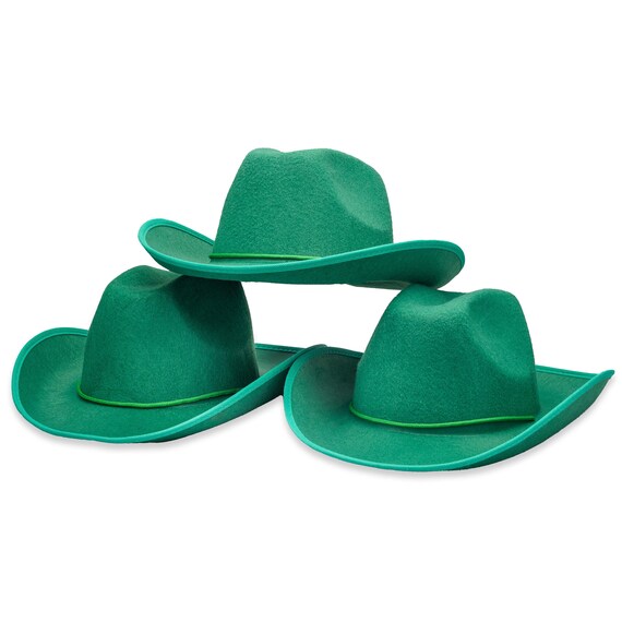 Bulk Green Cowboy Hat Western 