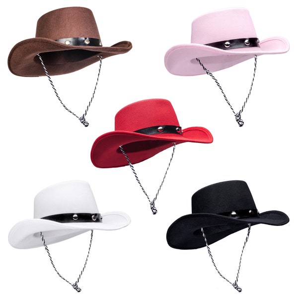 Chapeau de cowboy pour bébé, tout-petit, chapeaux de cowboy de fête pour enfants, chapeaux de cowboy pour enfants – Circonférence de 50,8 cm – Taille unique