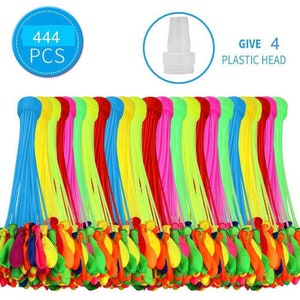 444 pcs 12bunches Instant Water Balloons, Bunch O balloon style quick fill, self-sealing, already tied, pool party