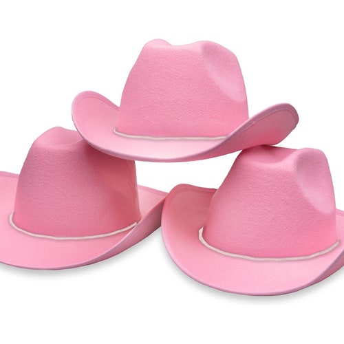 Bulk Pink Cowboy Hat Western 