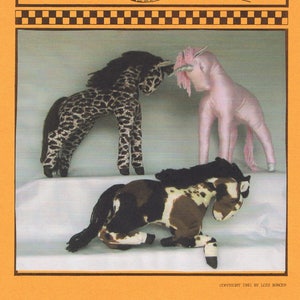 Unicorn & Horse Stuffed Animal Pattern - Paper Copy