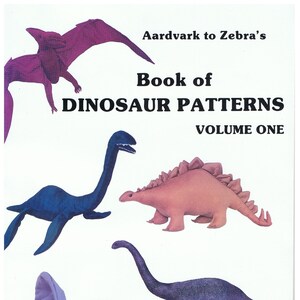 Dinosaur Book Pattern - Paper Copy