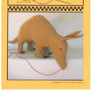 Aardvark Stuffed Animal Pattern - Paper Copy