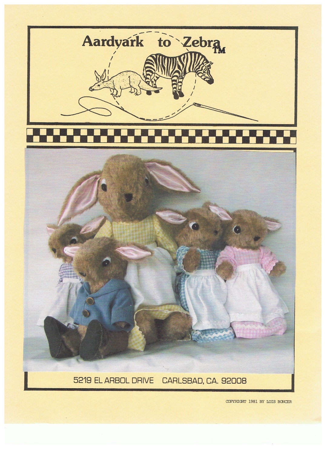 Peter Rabbit Family Stuffed Animal Pattern - Paper Copy - Etsy