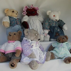 Teddy Bear Clothes 2 Pattern - Paper Copy