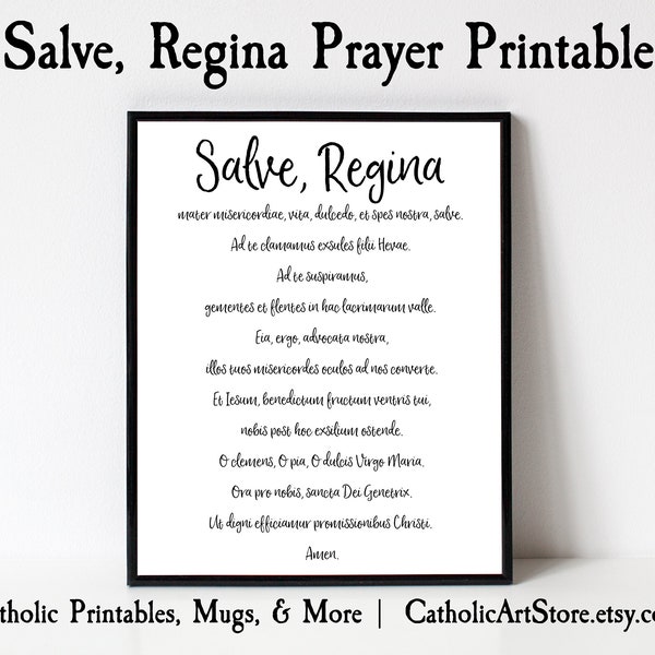 Salve Regina - Etsy