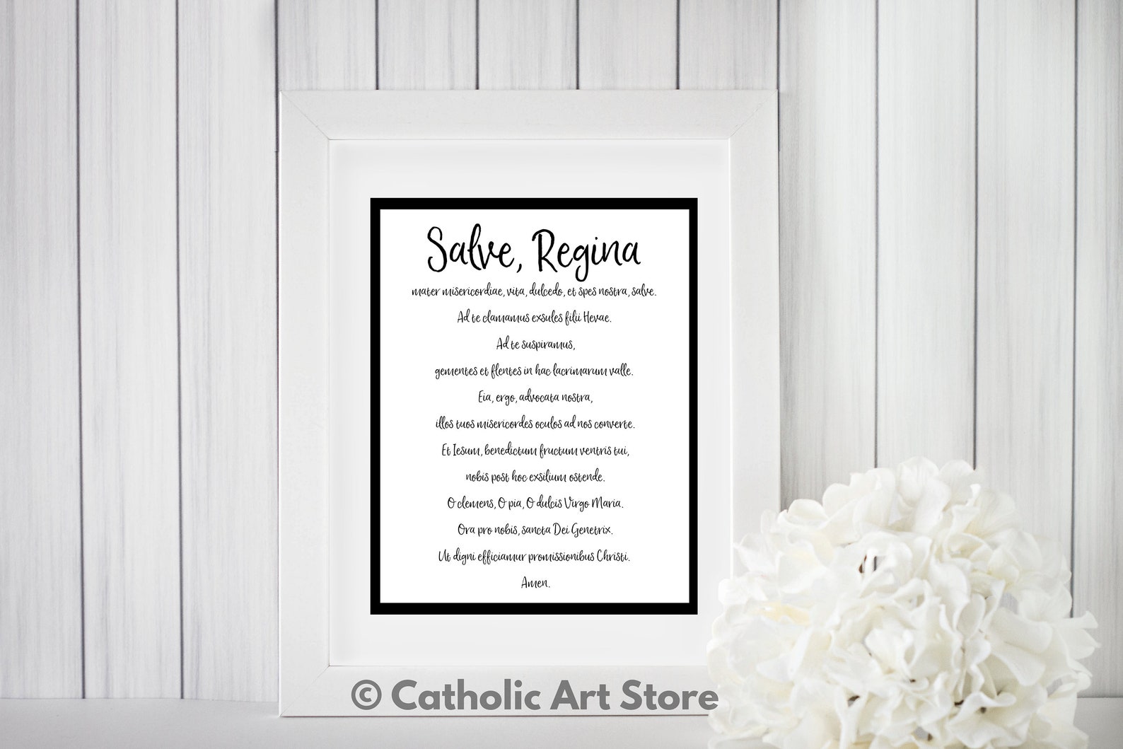 Salve Regina Latin Prayer, Rosary Prayer, Hail Holy Queen, Prayer to ...