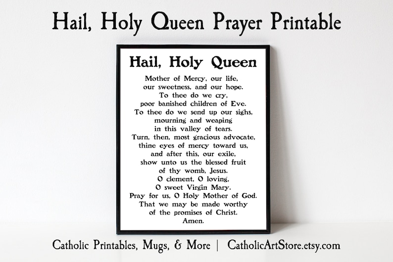 Rosary Printable Prayer Set, 7 Prayer Set, Mysteries of the Rosary ...