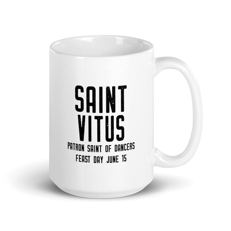 St. Vitus Pray for Us Mug, Patron Saint of Dancers, Catholic Gift, RCIA