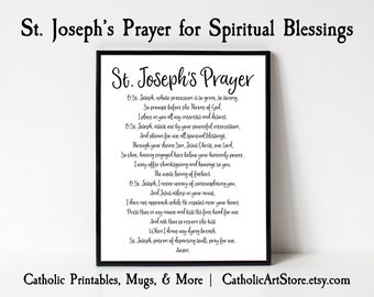 Year of St. Joseph, Prayer for Spiritual Blessings, Patron Saint Universal Church, Catholic Home Altar Art, Pope Francis, Convent Gift