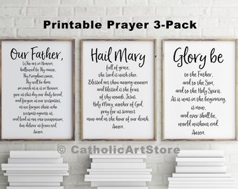 Our Father Prayer Hail Mary Printable