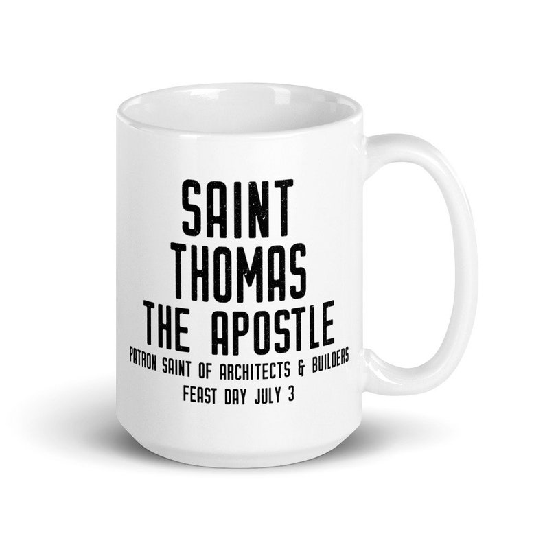 St. Thomas the Apostle Pray for Us Mug, Patron Saint of Architects ...