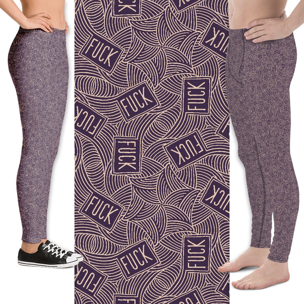 Swearing Pattern fuck: Leggings -  Canada