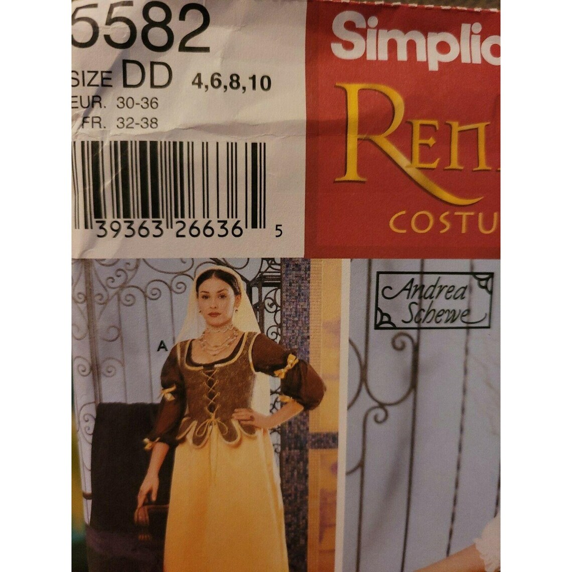 Simplicity Pattern 5582 Renaissance Sizes 410 New Uncut Etsy