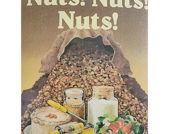 Nuts Nuts Nuts Vintage Spiral Cookbook 1980 216 Pages Ann Norton Handy Andy