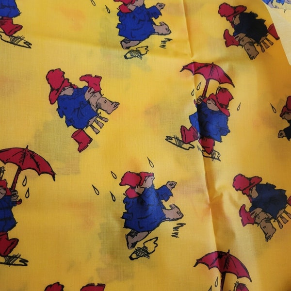 Paddington Bear PUL Fabric 2.5 Yard 44" Wide Waterproof lightweight Rain