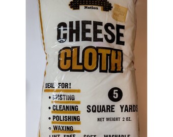 Vintage Cheese Cloth Nation 5 Square Yards lint free made in USA