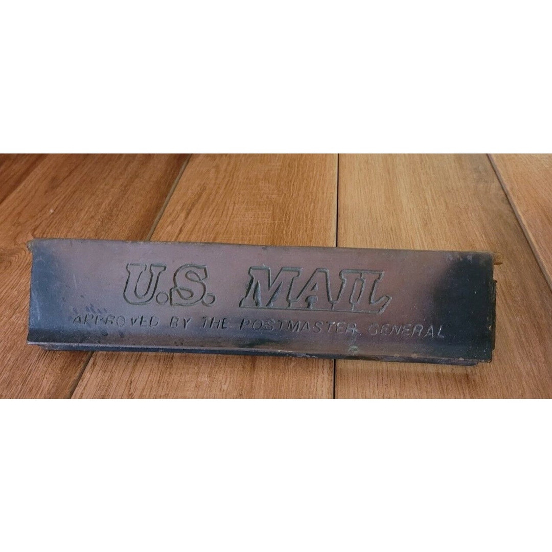 Vintage Brass US MAIL Mail Slot Door Flap Door Only Letter Etsy