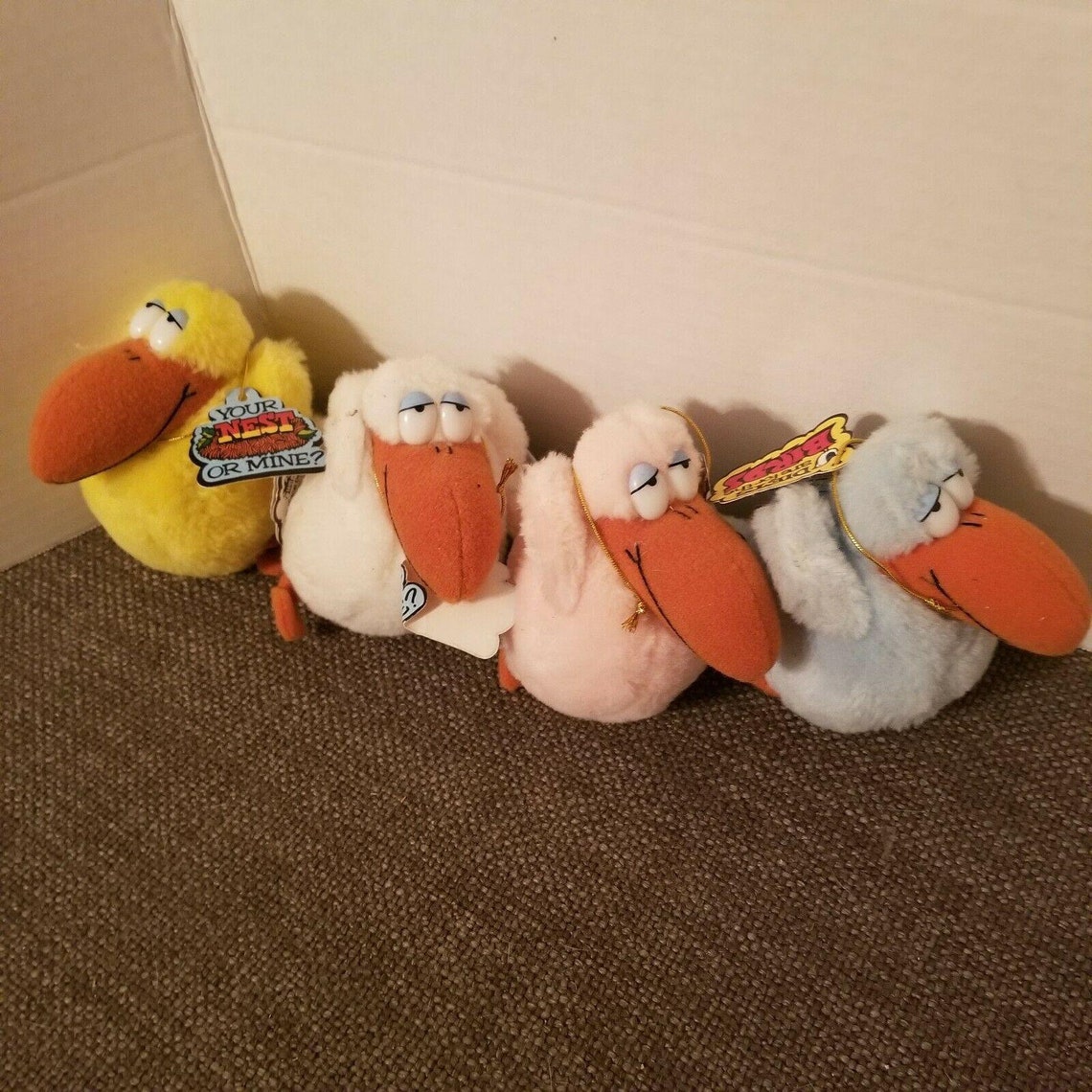 Godfrey Goony Bird All 4 Colors NWT Wallace Berrie 1982 Pink Etsy