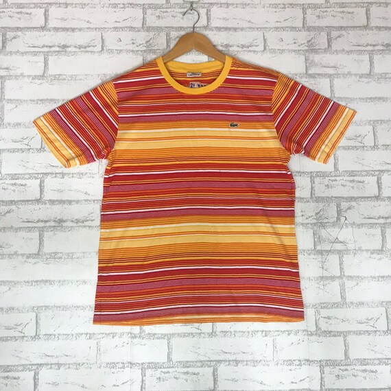 Lacoste Striped Multi Colour T Shirt Nice Design